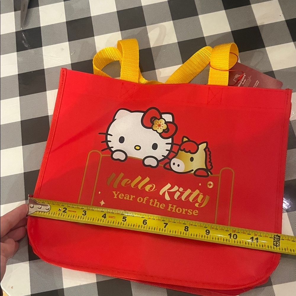 New Hello Kitty Cafe Year of the Horse Small Tote Bag Shopper NWT - Picture 6 of 7